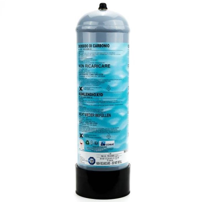 Bombola Co2 1300gr non ricaricabile passo universale