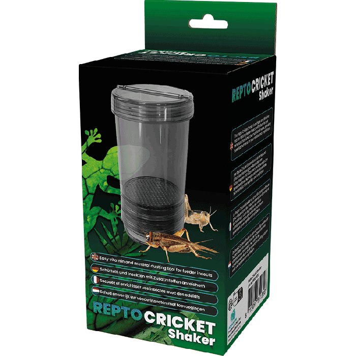 Repto Cricket Shaker con pinzetta