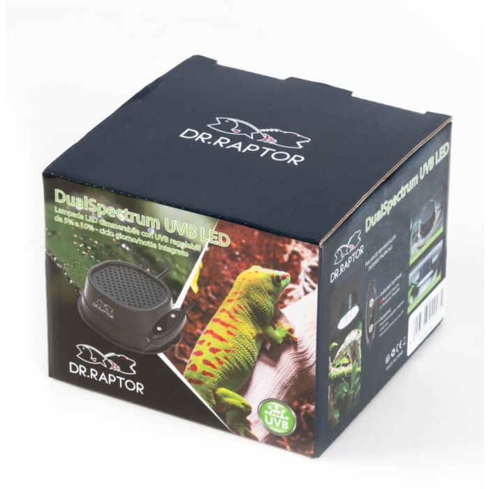 DualSpectrum UVB LED - Lampada LED dimmerabile con UVB regolabili da 5% a 10% - ciclo giorno/notte integrato