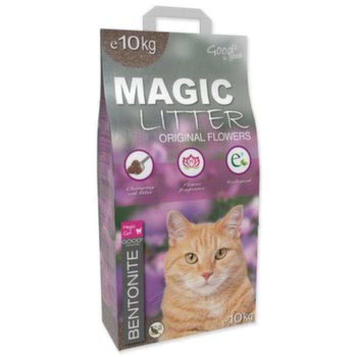 Lettiera per gatti Magic Litter - Bentonite Original Flowers 10kg