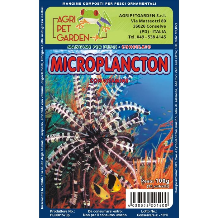 Microplankton Congelato In Blister 100gr.