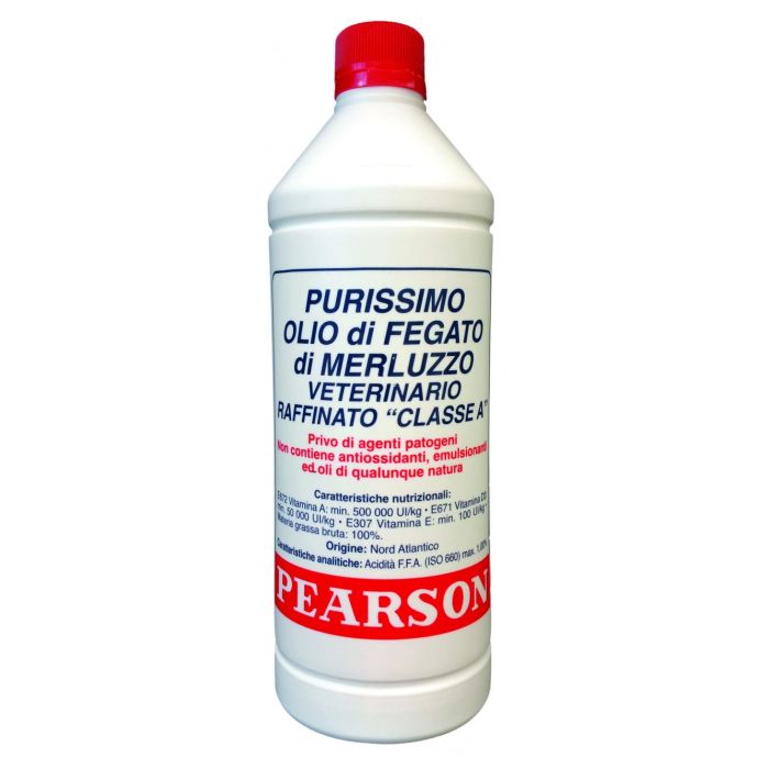 Olio di fegato di merluzzo per cani e gatti - 1 Litro