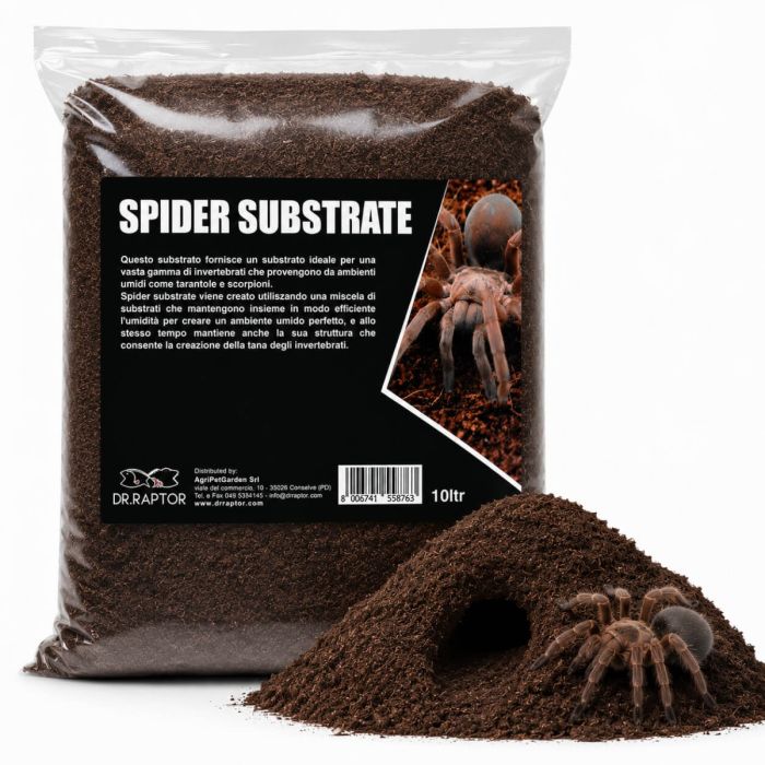 Dr.Raptor Spider Substrate 10L - Substrato per ragni e scorpioni