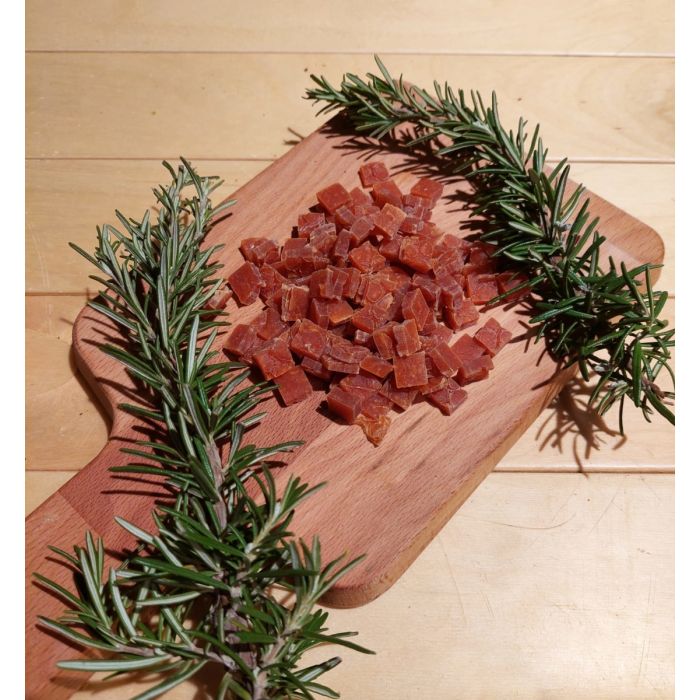 Straccetti di puro filetto di Struzzo essiccato per l'addestramento 100gr