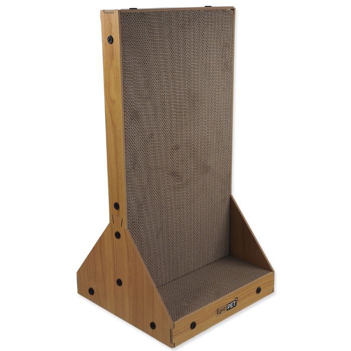 Tiragraffi in cartone con erba gatta 30x30x60cm
