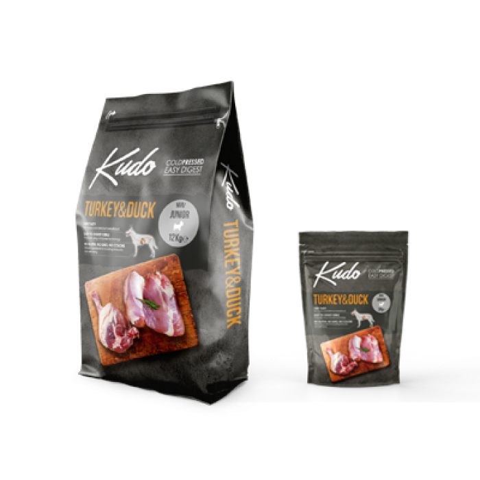 Kudo Medium-Maxi Junior Tacchino e Anatra - Low Grain