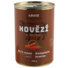 LOUIE Umido cane - Manzo e carote