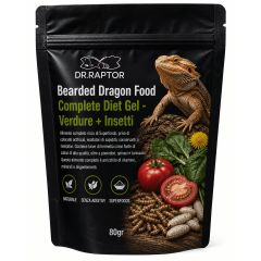 Bearded Dragon Food Complete Diet Gel Verdure + Insetti