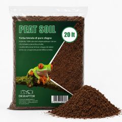 Dr.Raptor Peat Soil 20 Litri – Torba di Sfagno per Terrari Tropicali